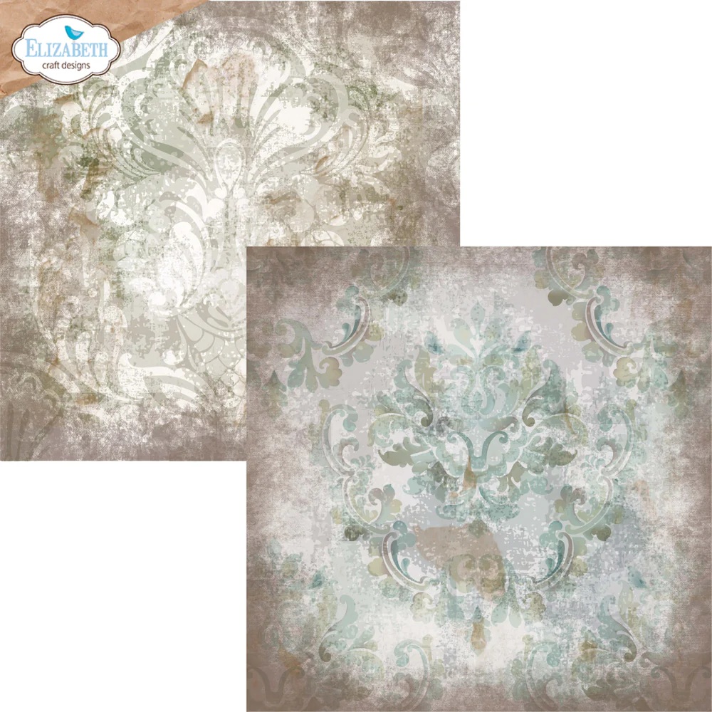 Elizabeth  -  Printed Cardstock -12x12 - Backgrounds Volume 4 - 10