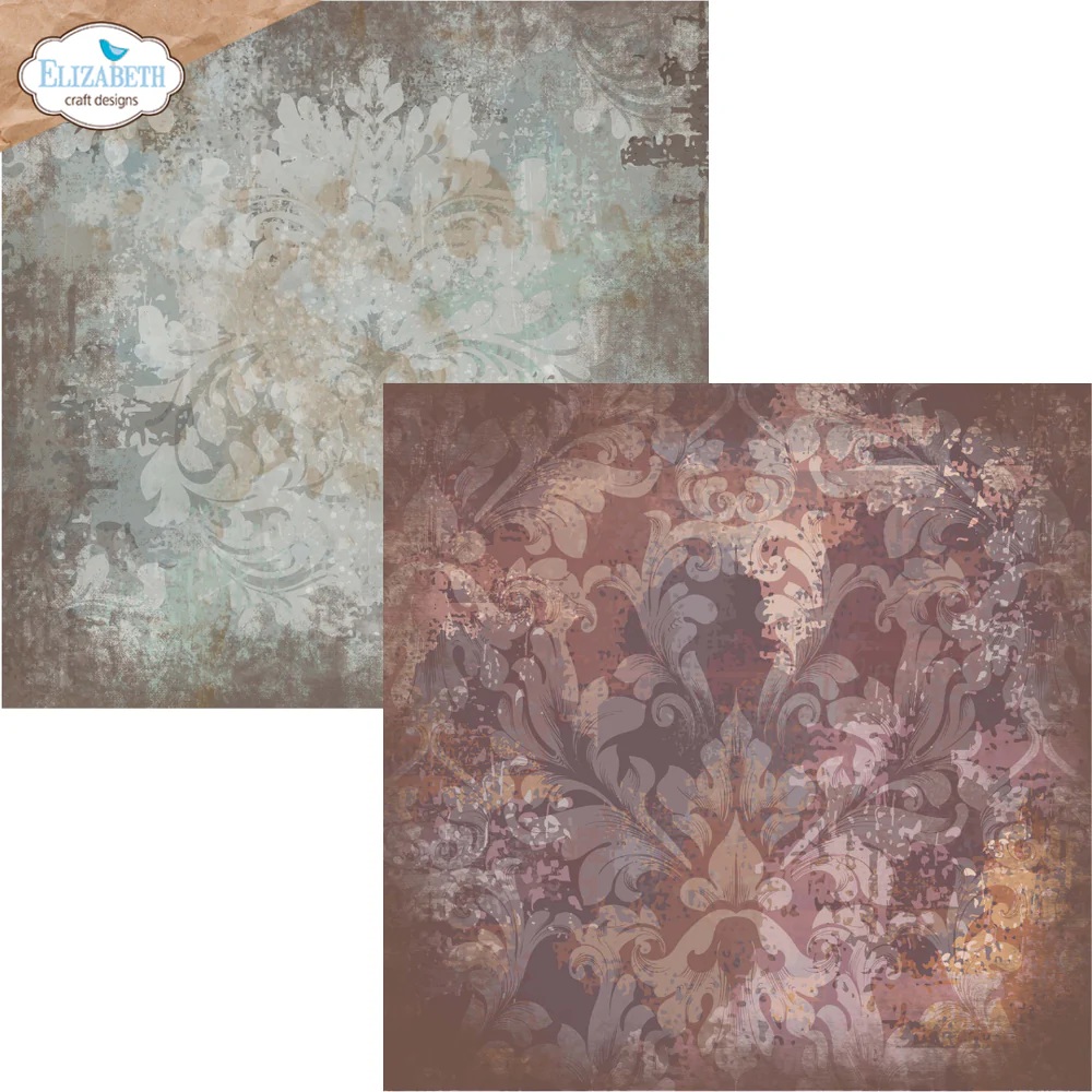 Elizabeth  -  Printed Cardstock -12x12 - Backgrounds Volume 4 - 3