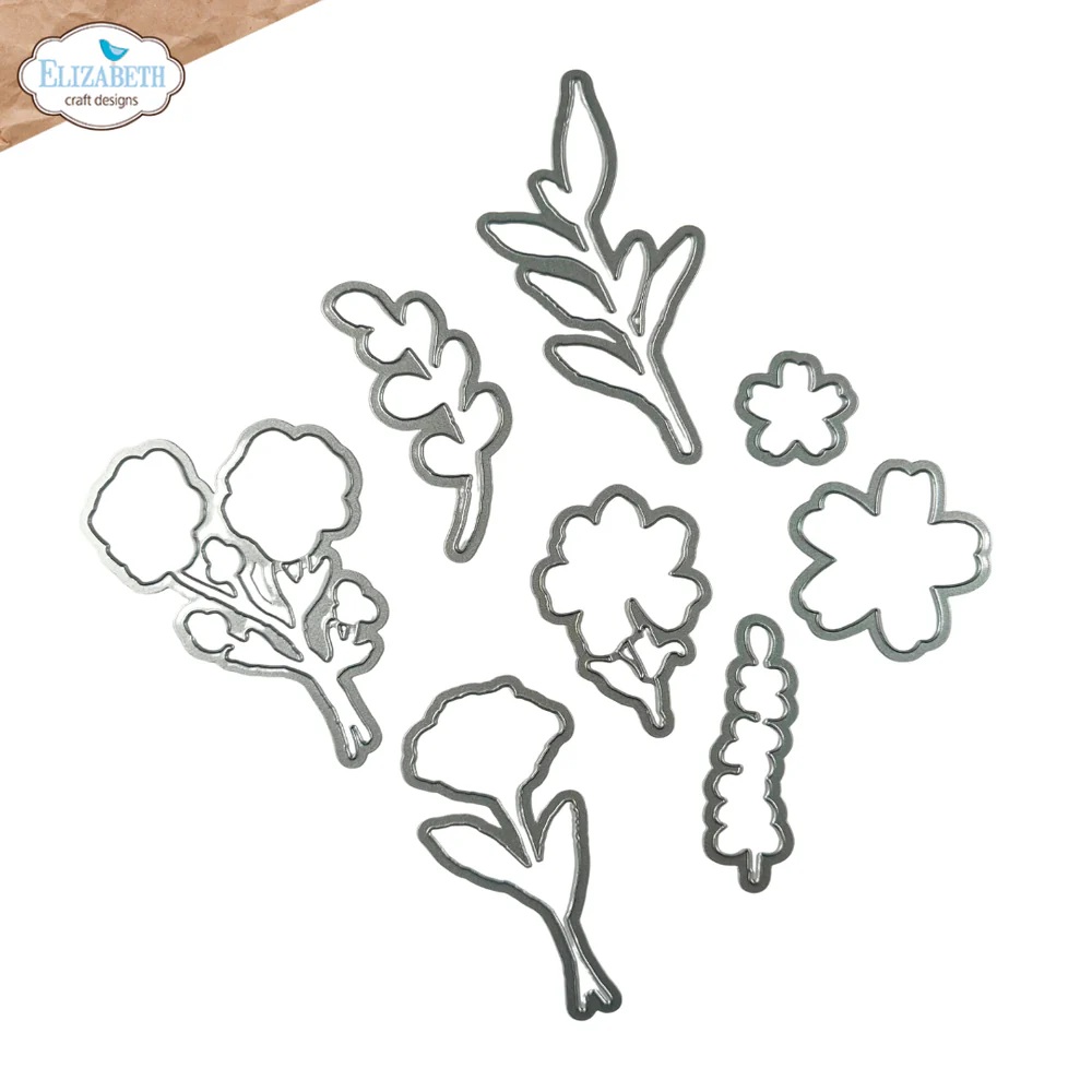 Elizabeth - Flower Scribbles Stamp and Die Set - 2