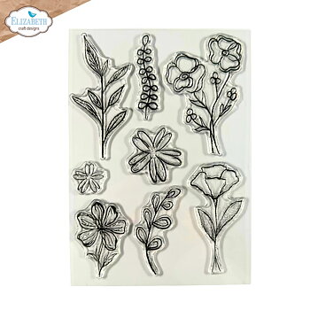 Elizabeth - Flower Scribbles Stamp and Die Set