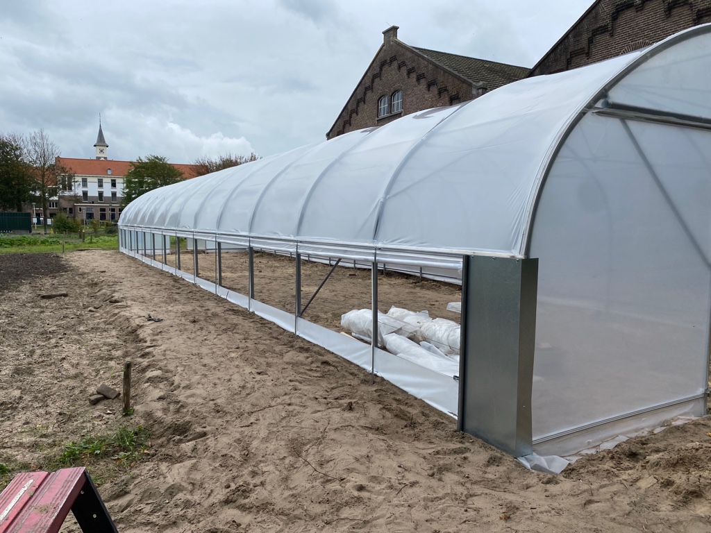 Tunnelväxthus 6,4 m bredd, Längd 10 meter - Robust konstruktion med optimerad växthusplast - 5
