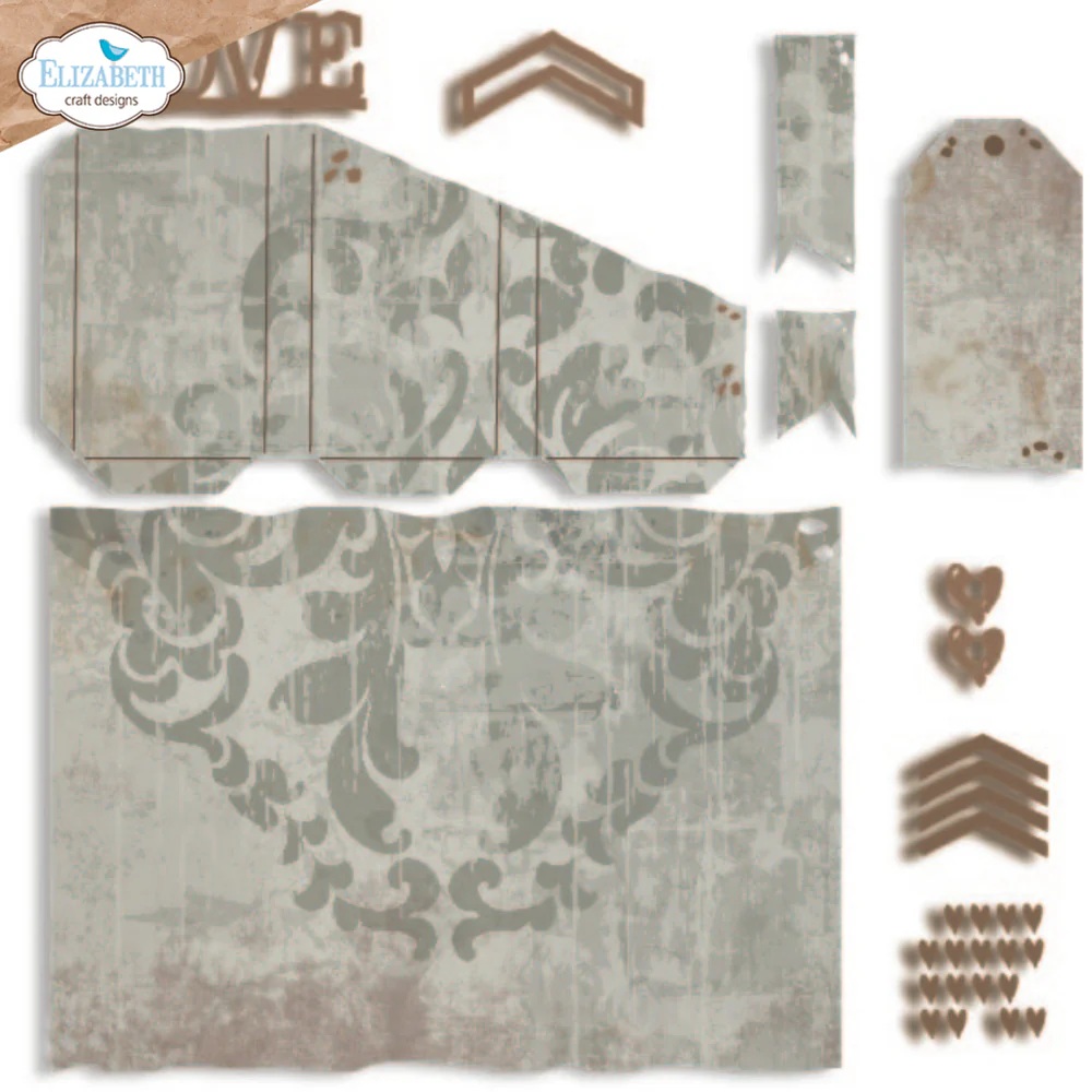 Elizabeth - Dies - Tri-fold slider pocket - 2