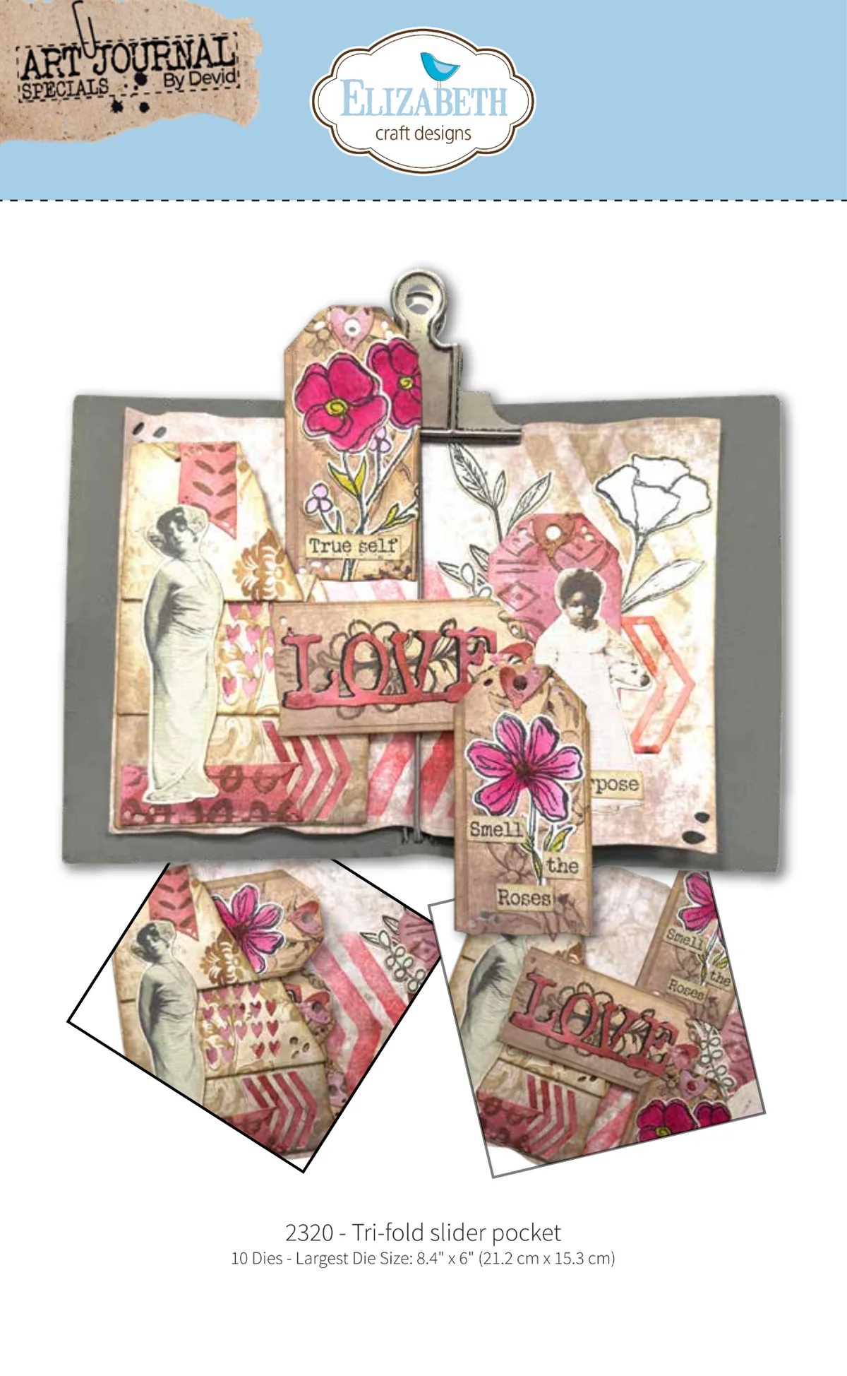 Elizabeth - Dies - Tri-fold slider pocket