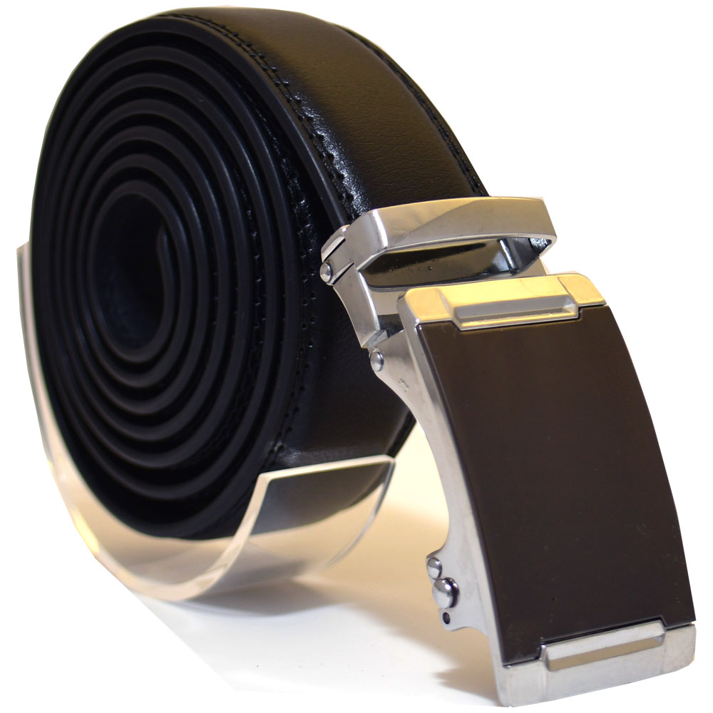 Läderbälte stripe svart 1024
