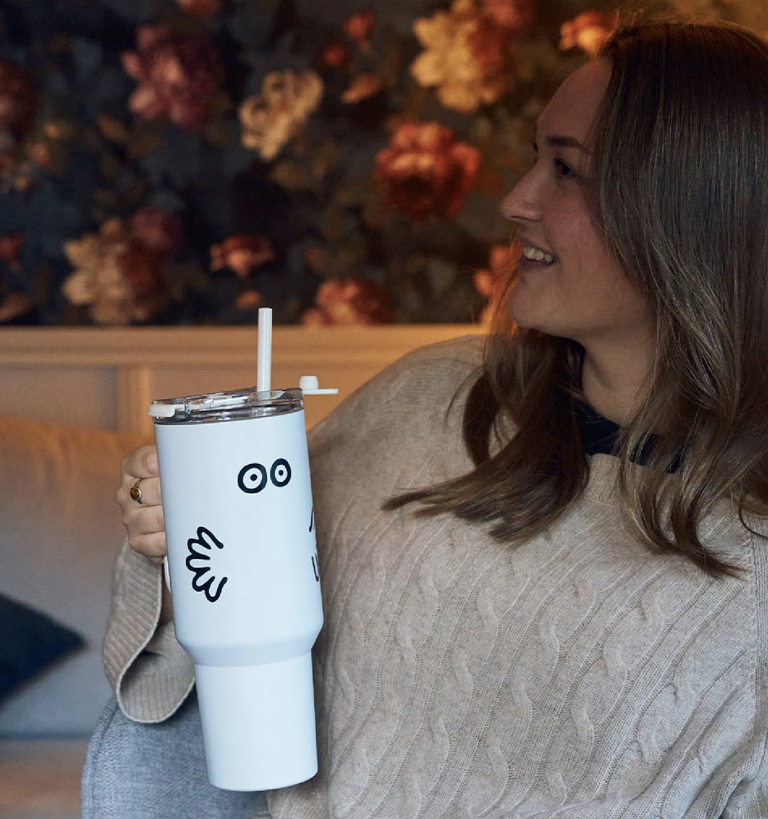 Hattifnatt Termosmugg med sugrör 1,2 l - 3