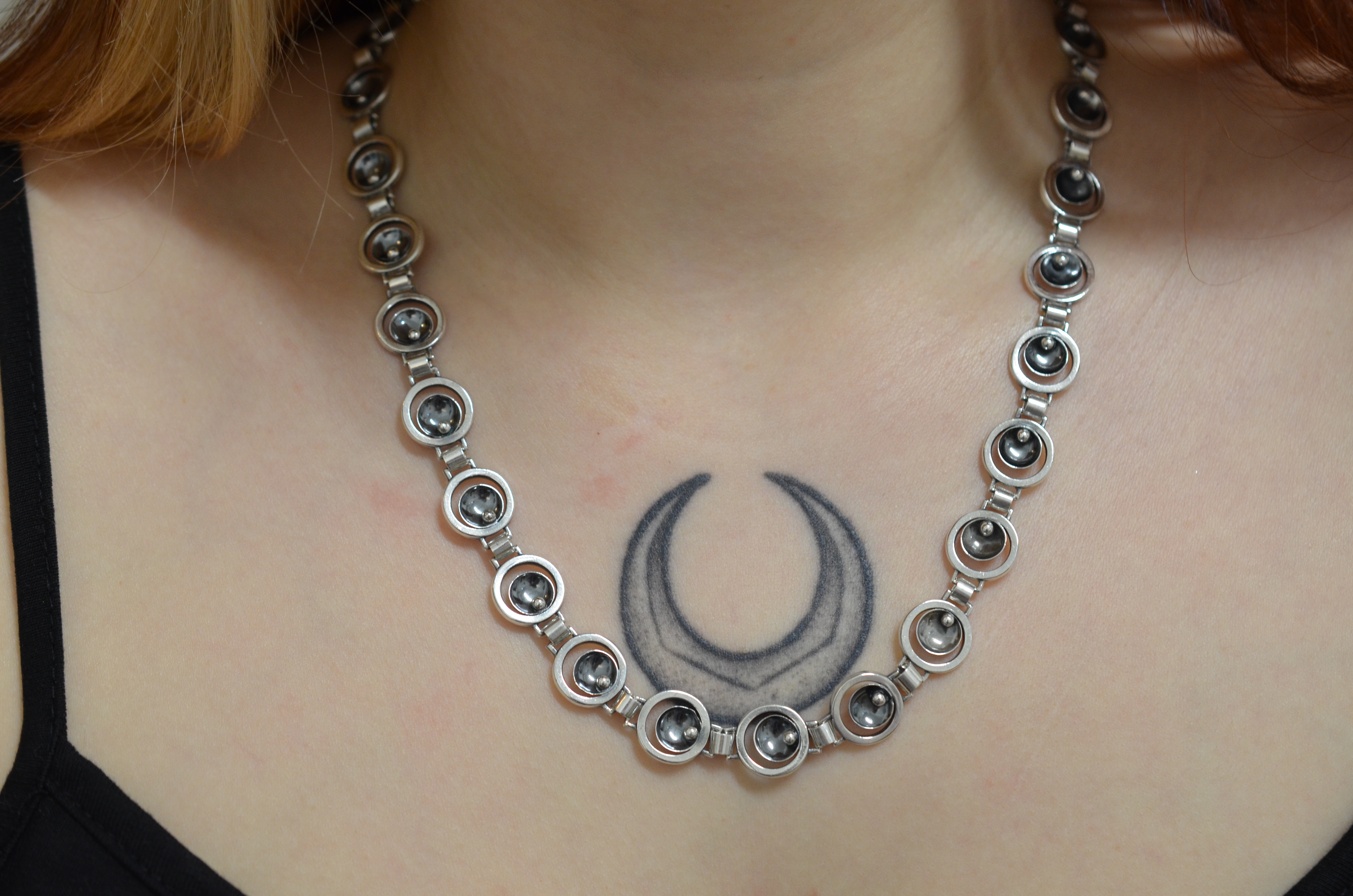 Vintage necklace in silver - 3