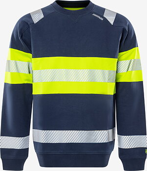 Fristads Varsel Green sweatshirt stretch 7530 GKC, klass 1