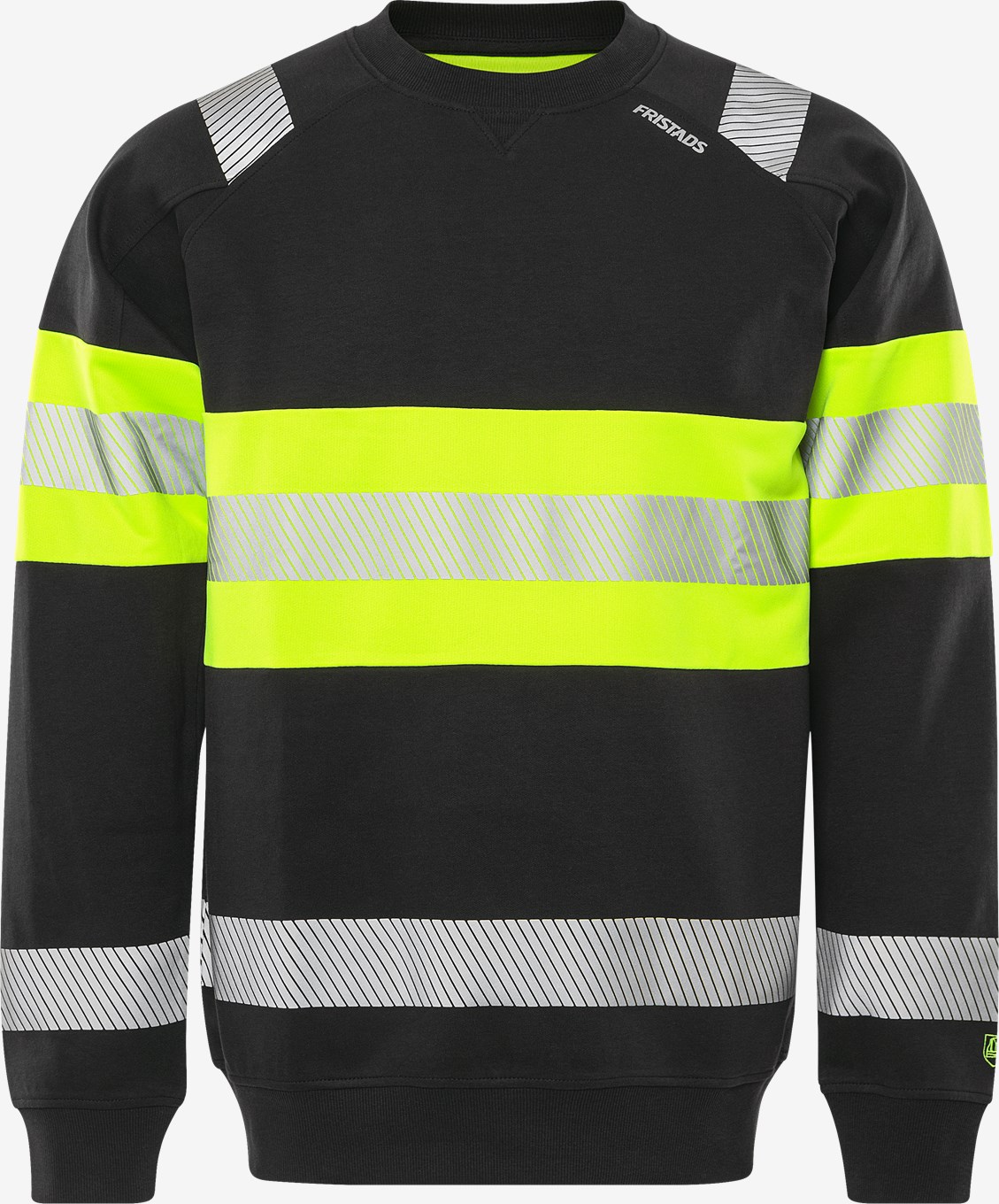 Fristads Varsel Green sweatshirt stretch 7530 GKC, klass 1 - 2