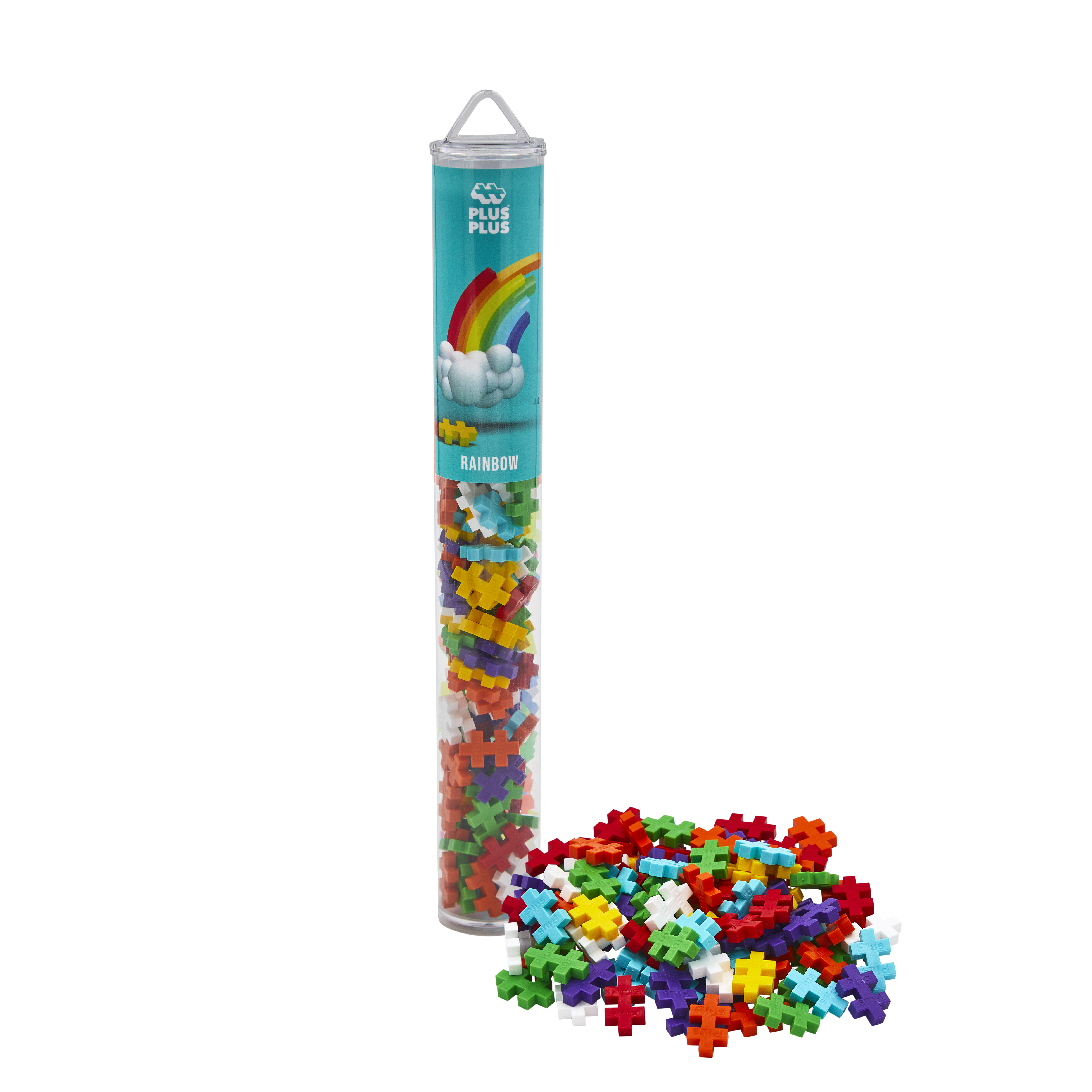 Plus-Plus Rainbow mix / 100 bitar rör