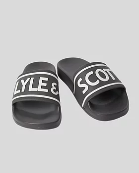 Lyle & Scott - Pool Slider - Jet Black