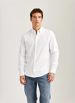 Morris - Camden Piqué Shirt - White