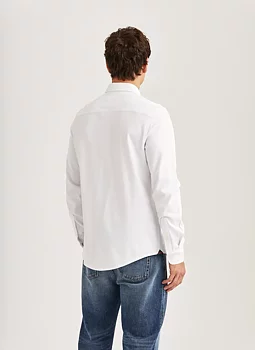Morris - Camden Piqué Shirt - White