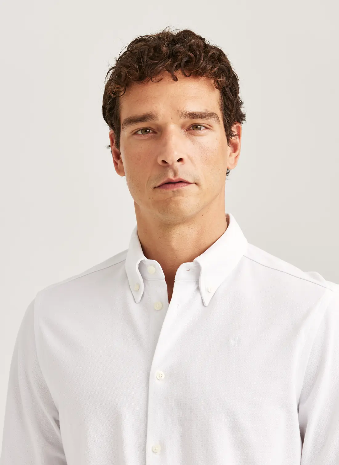 Morris - Camden Piqué Shirt - White - 3