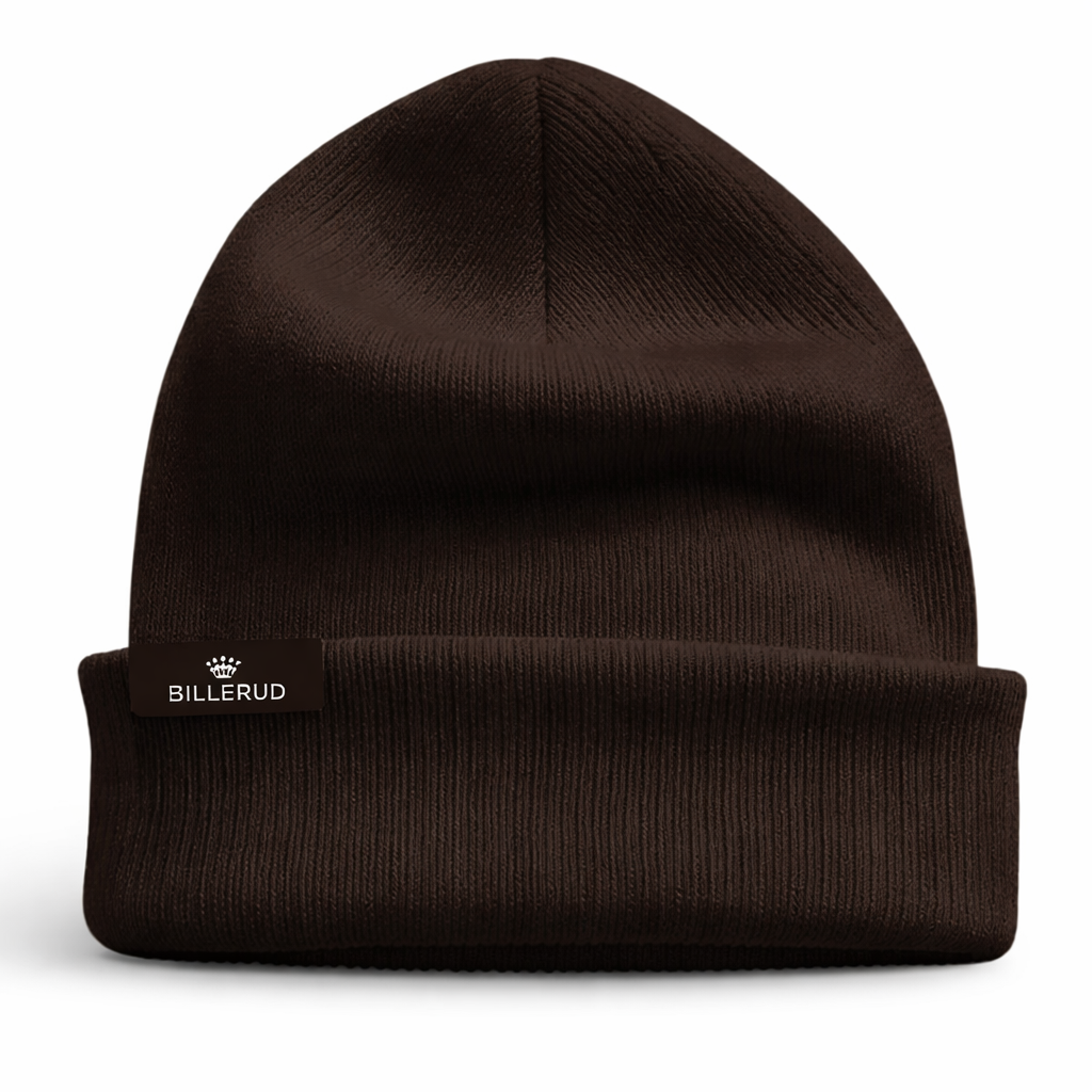 Stickad mössa - Brun