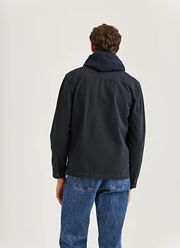 Morris - Alain Twill Shirt Jacket - Old Blue