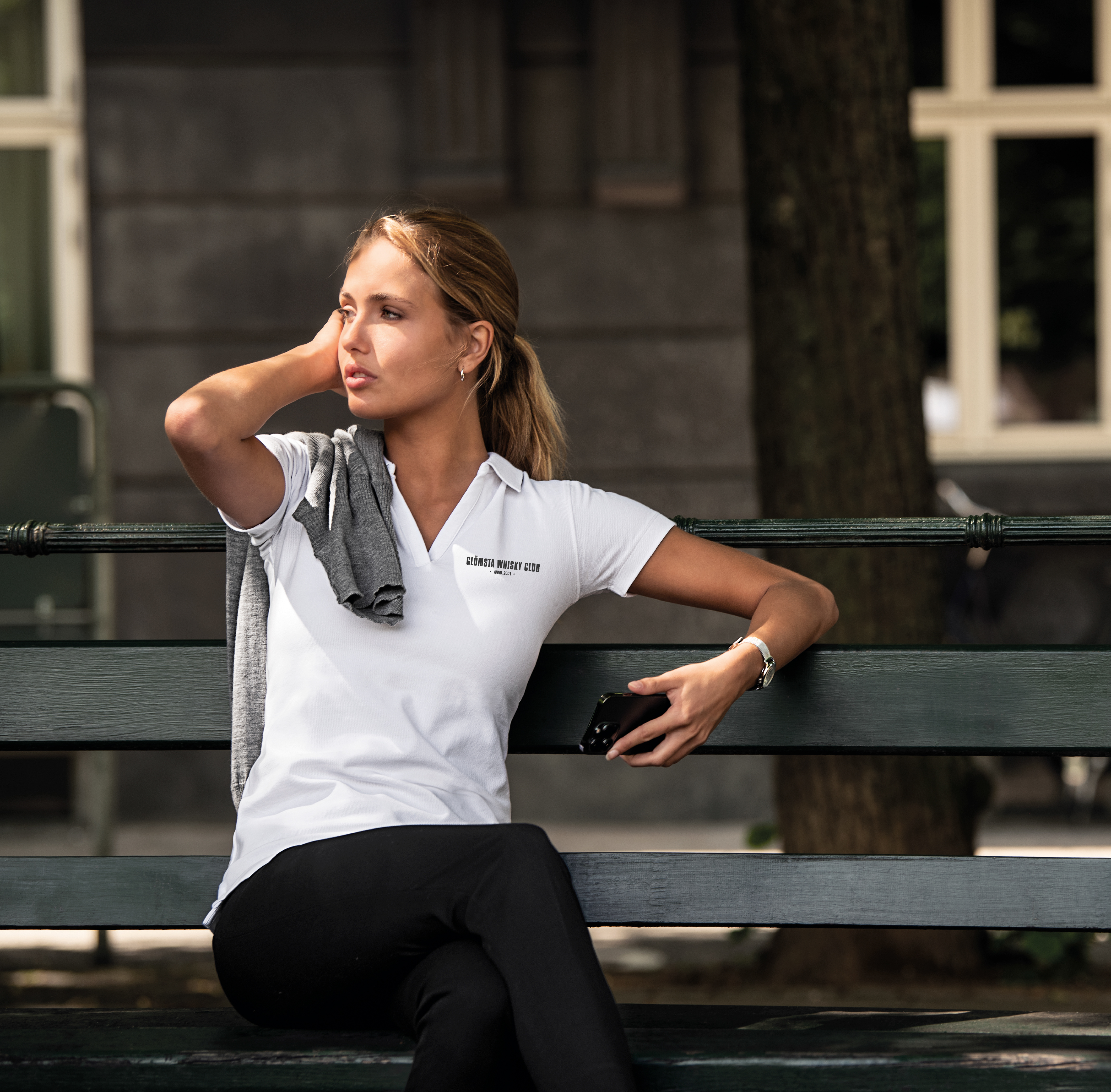 Glömsta Stretch Piké Vit - 3