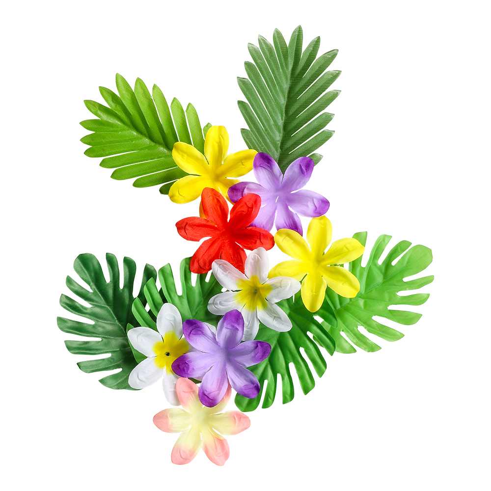 Hawaii flower and leaf set - 2