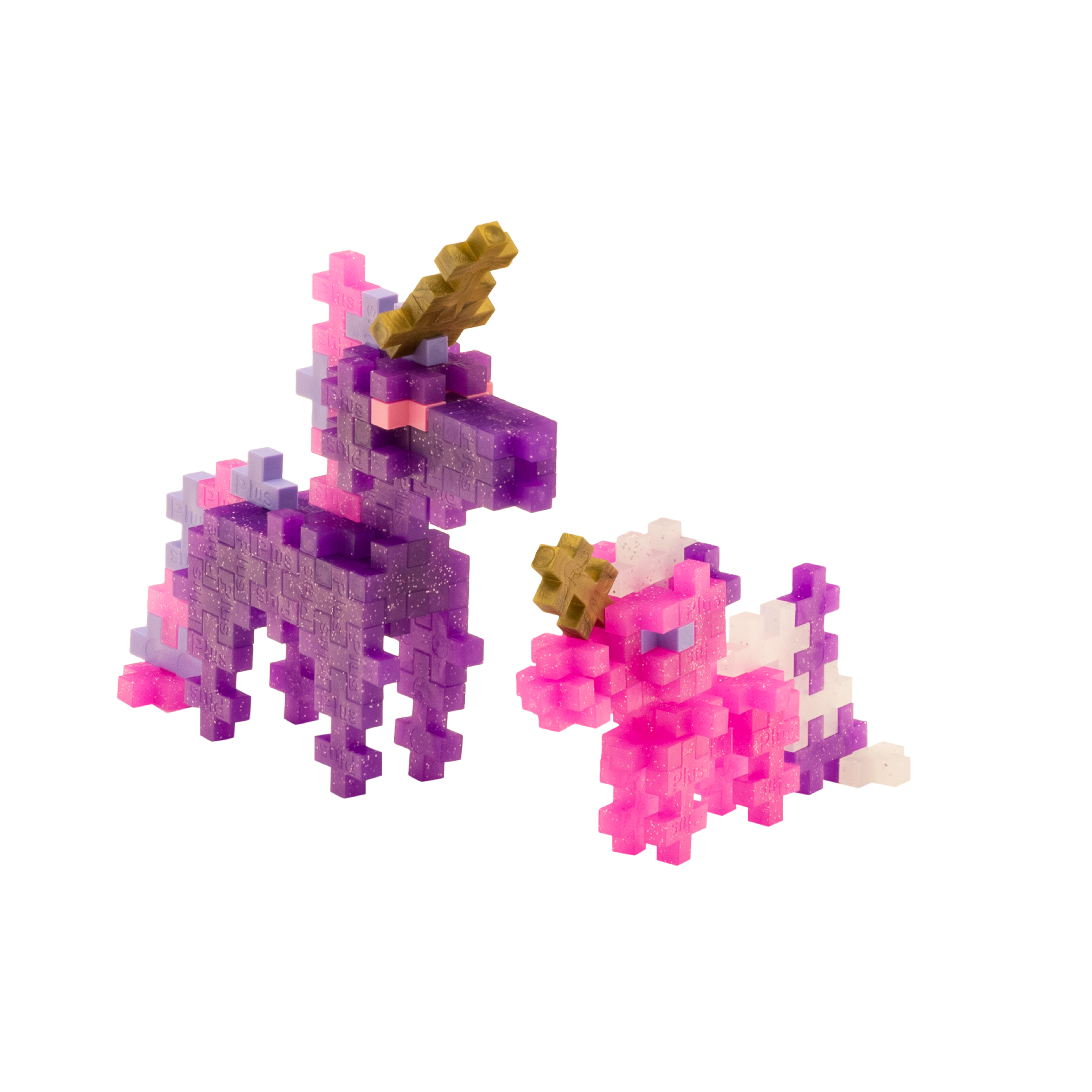 Plus-Plus Glitter Unicorns / 100 bitar rör - 3