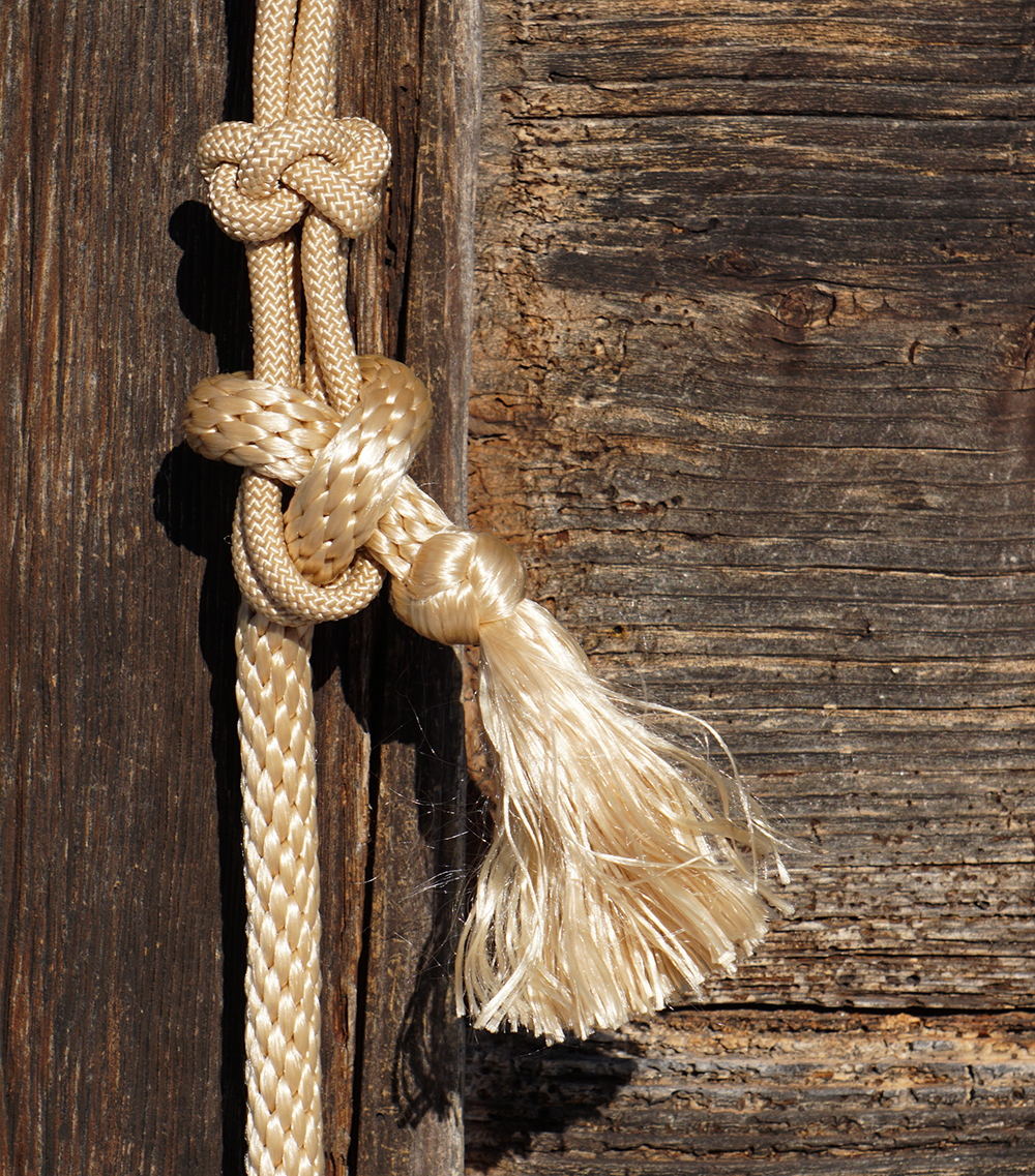 Double Diamond  horsemanship rope #8215, 4.5 m, beige - 4