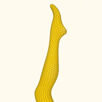 Strumpbyxor från MARGOT, polka-dots-banana-gul