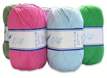 Merc. 8/4 Virkgarn 200 gr. på nystan