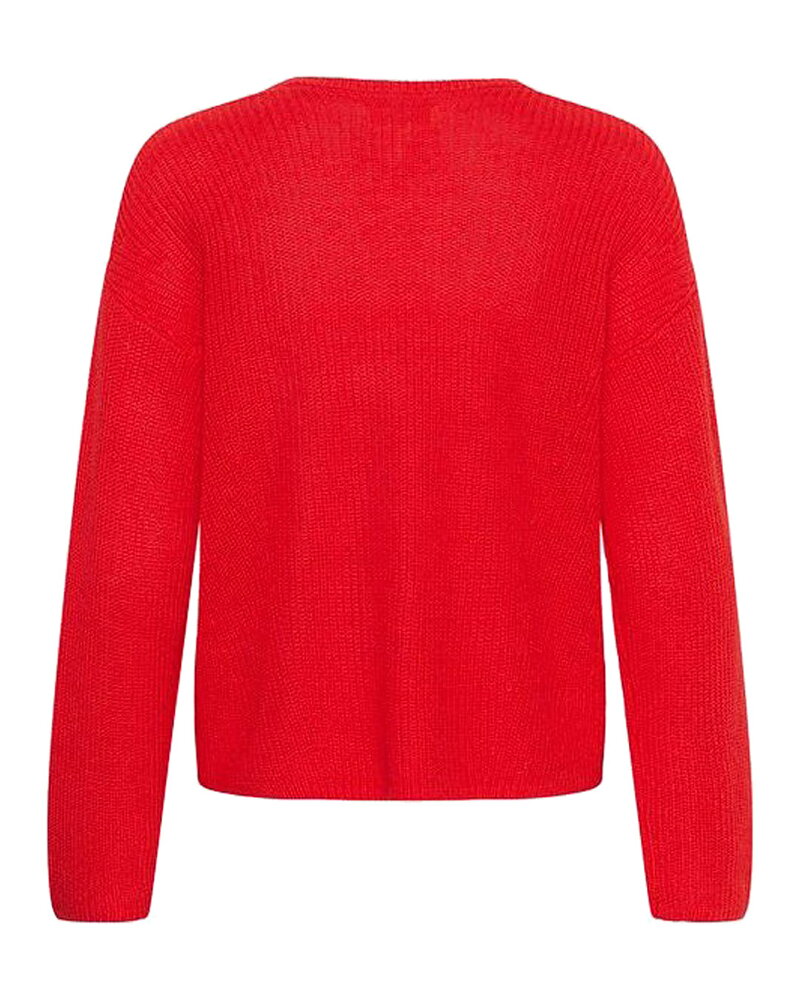 Jumper Etronas v-ringad orange-röd