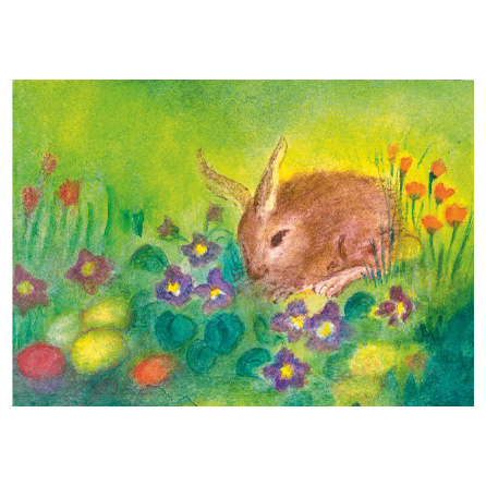 Påskhare konstkort  med motiv av Jula Scholzen – Gnad  3750