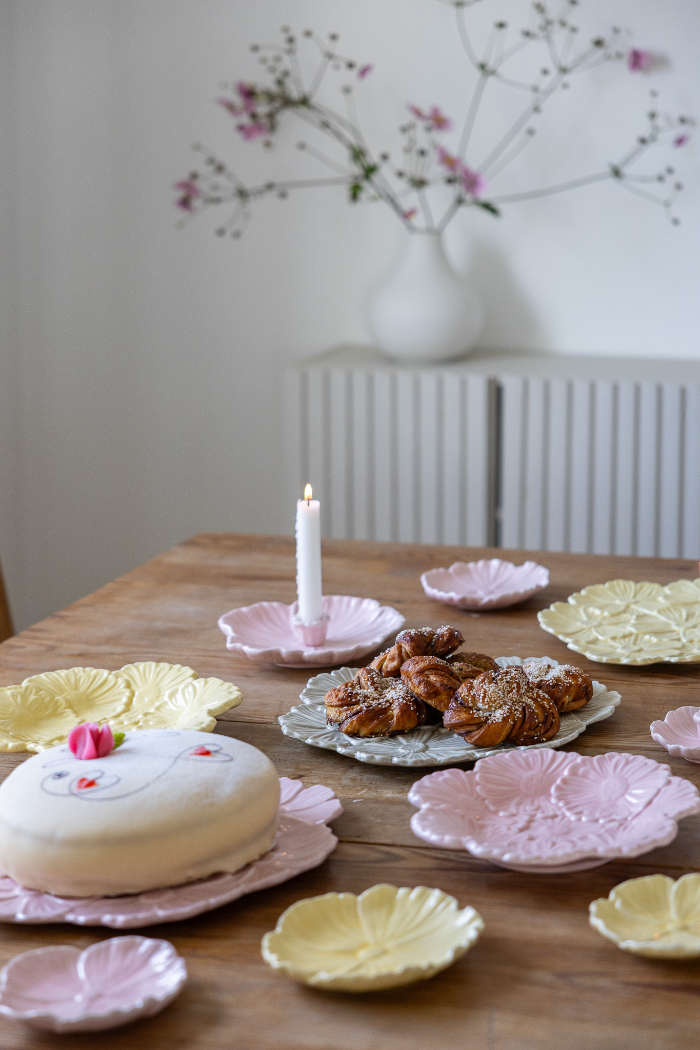 Flower - Dish - Flower - Ceramic - Pink- 15x15 cm - 2