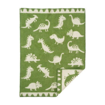 Ullfilt Dino Green från Klippan Yllefabrik