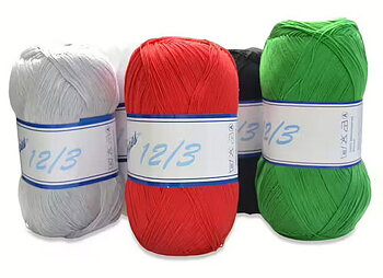 Merc. 12/3 Virkgarn 200 gr. på nystan