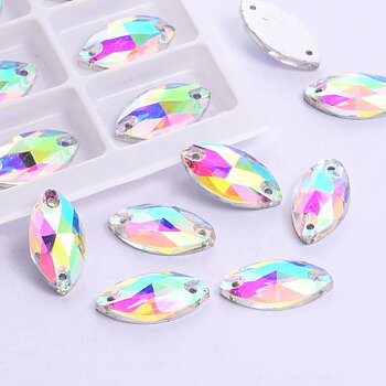 NAVETTE -Crystal AB, 9x18 mm