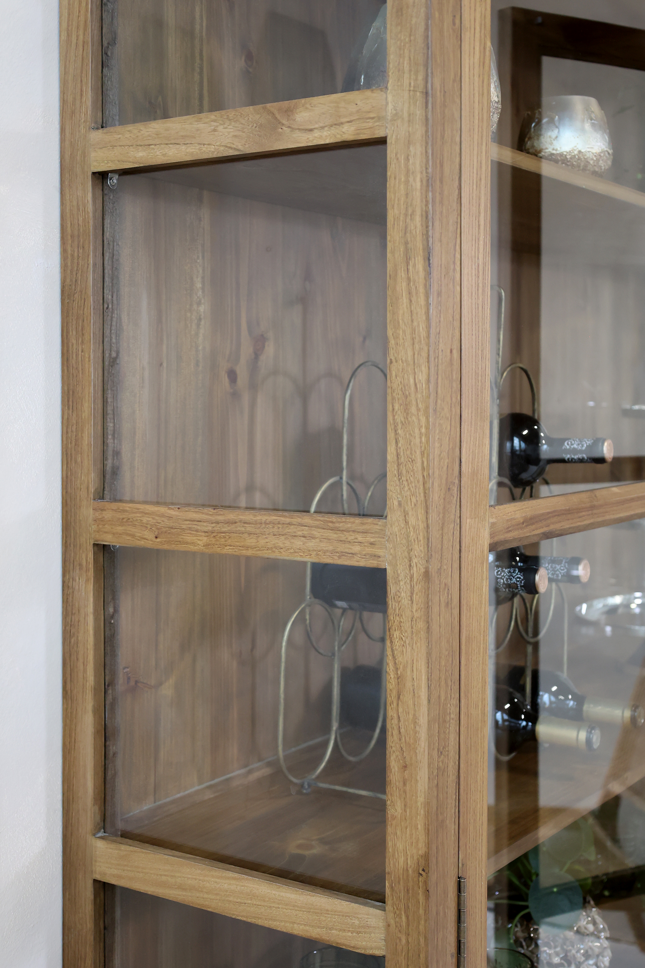 Marseille Display Cabinet - H196/L150/B40 cm - Natural - 3