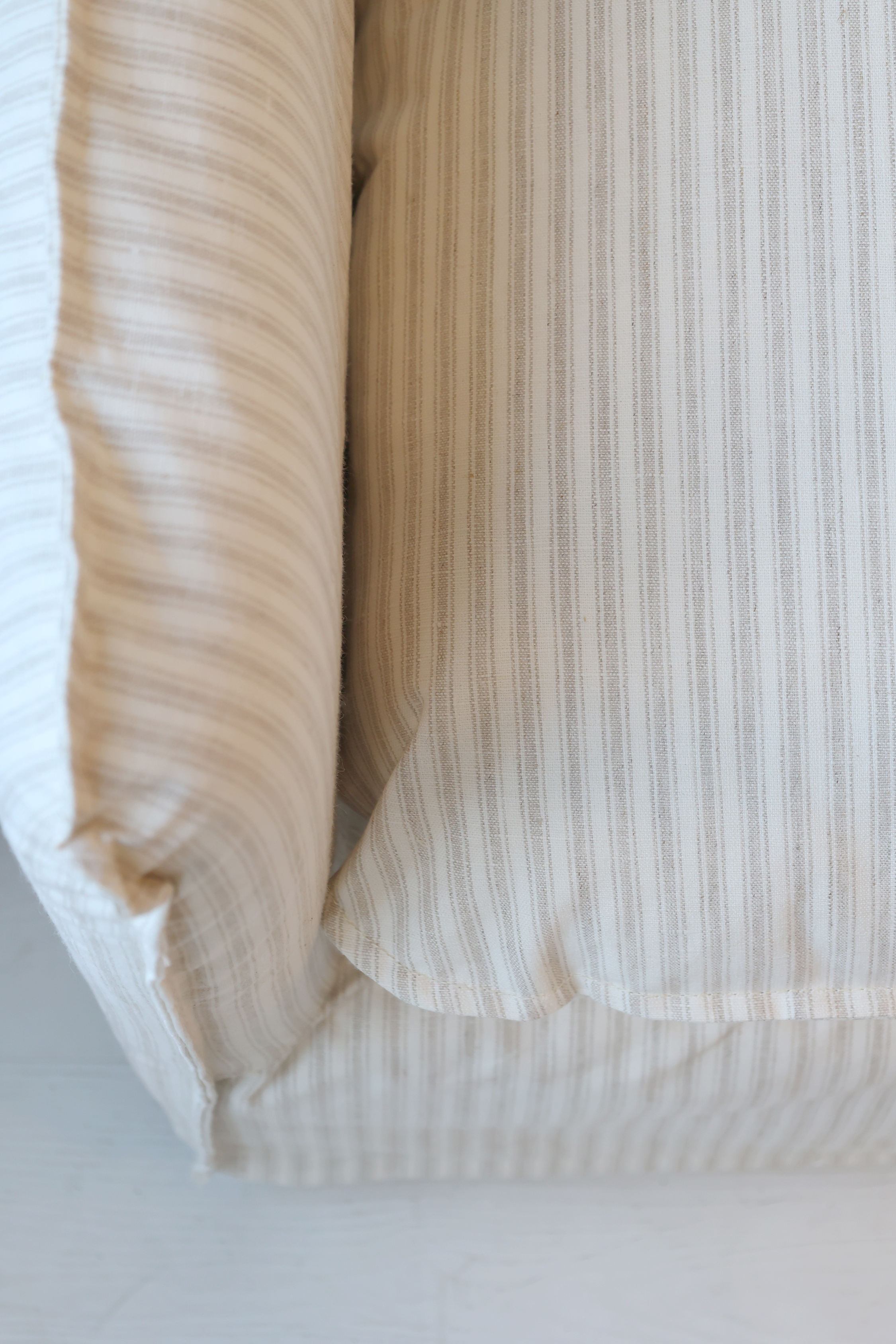 Malo Stol med 3 kuddar - Linne - H75/L110/B95 cm - Creme - 5