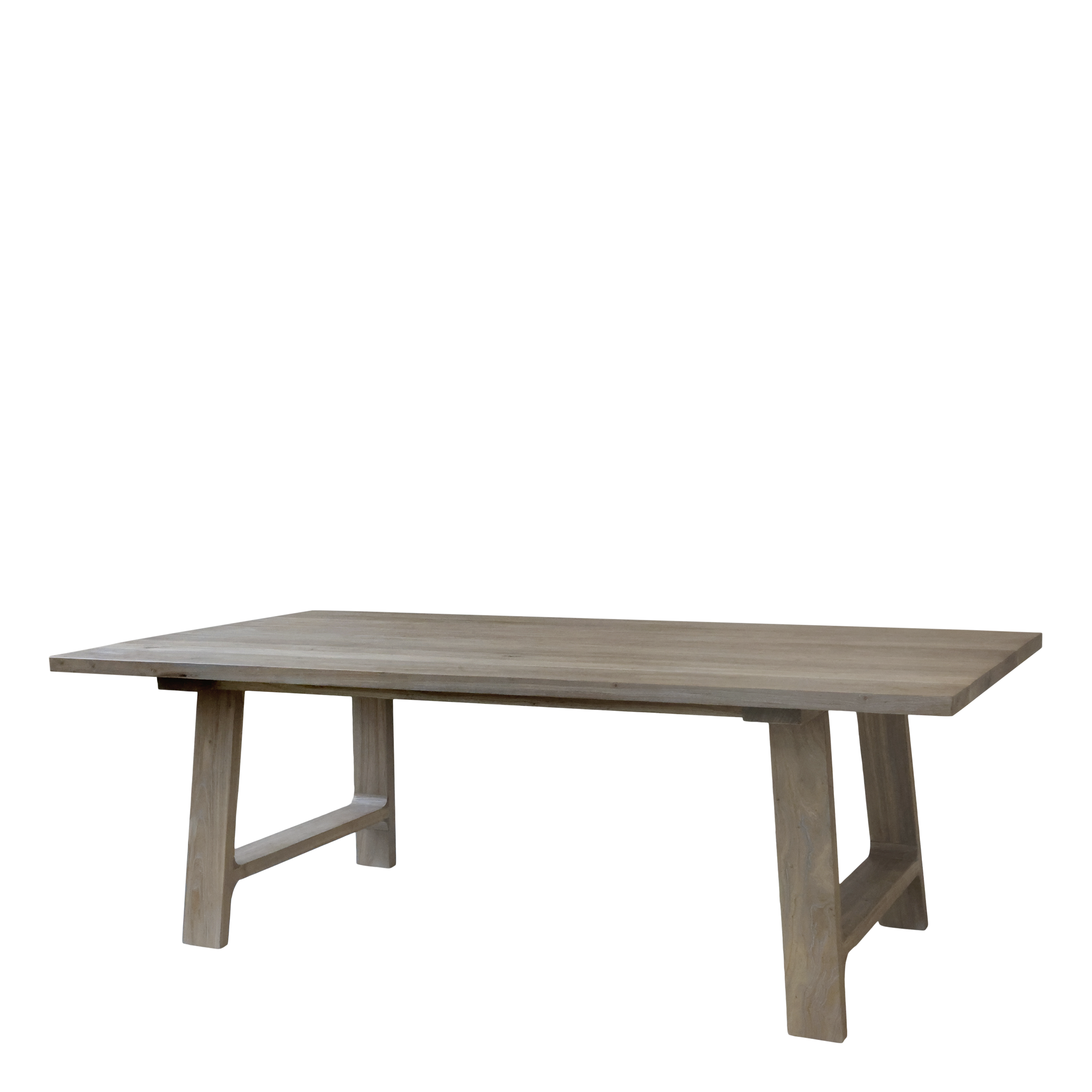 Recycled wood dining table - H77/L200/B110 cm - Natural - 4