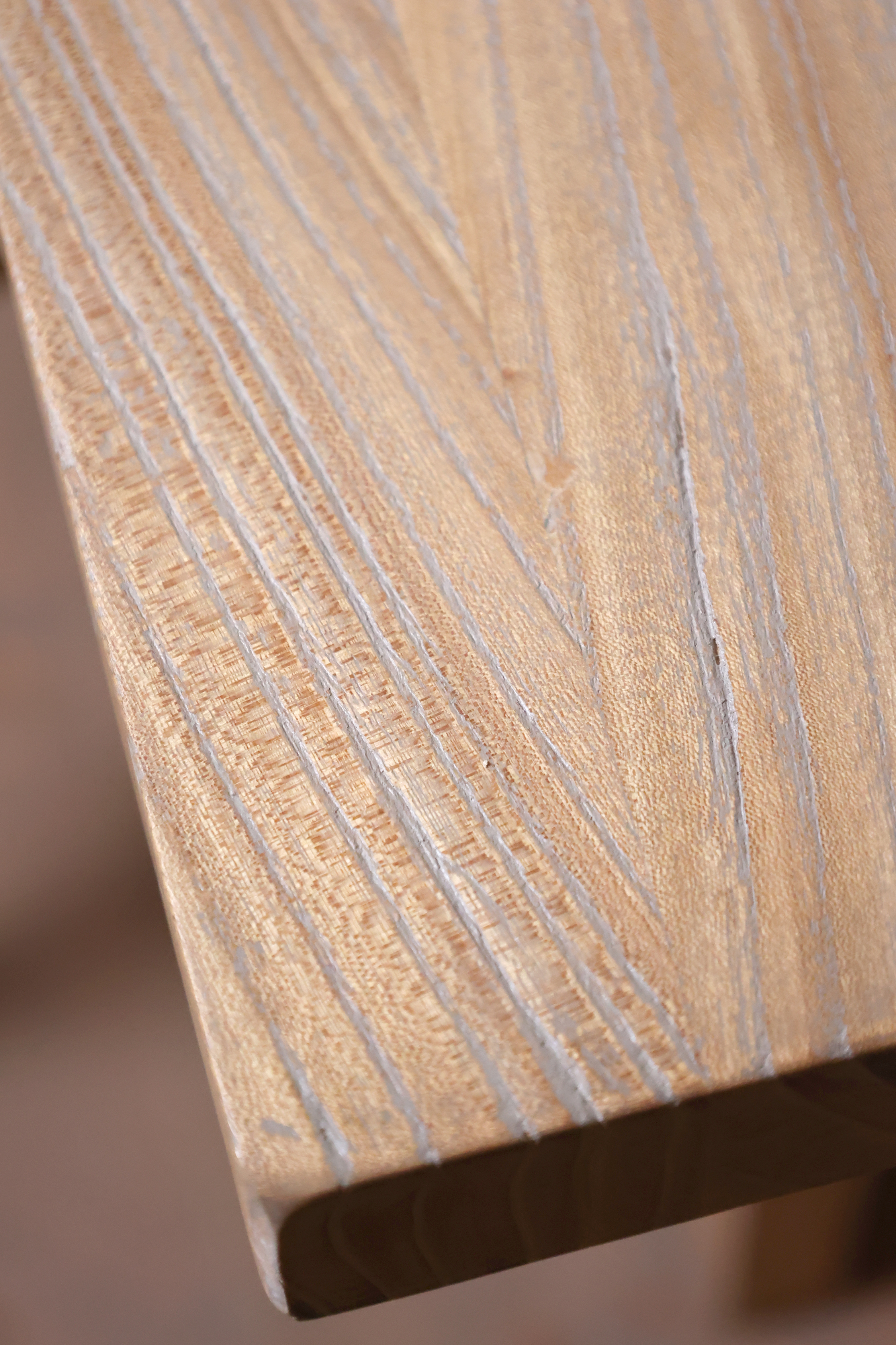 Recycled wood dining table - H77/L200/B110 cm - Natural - 6