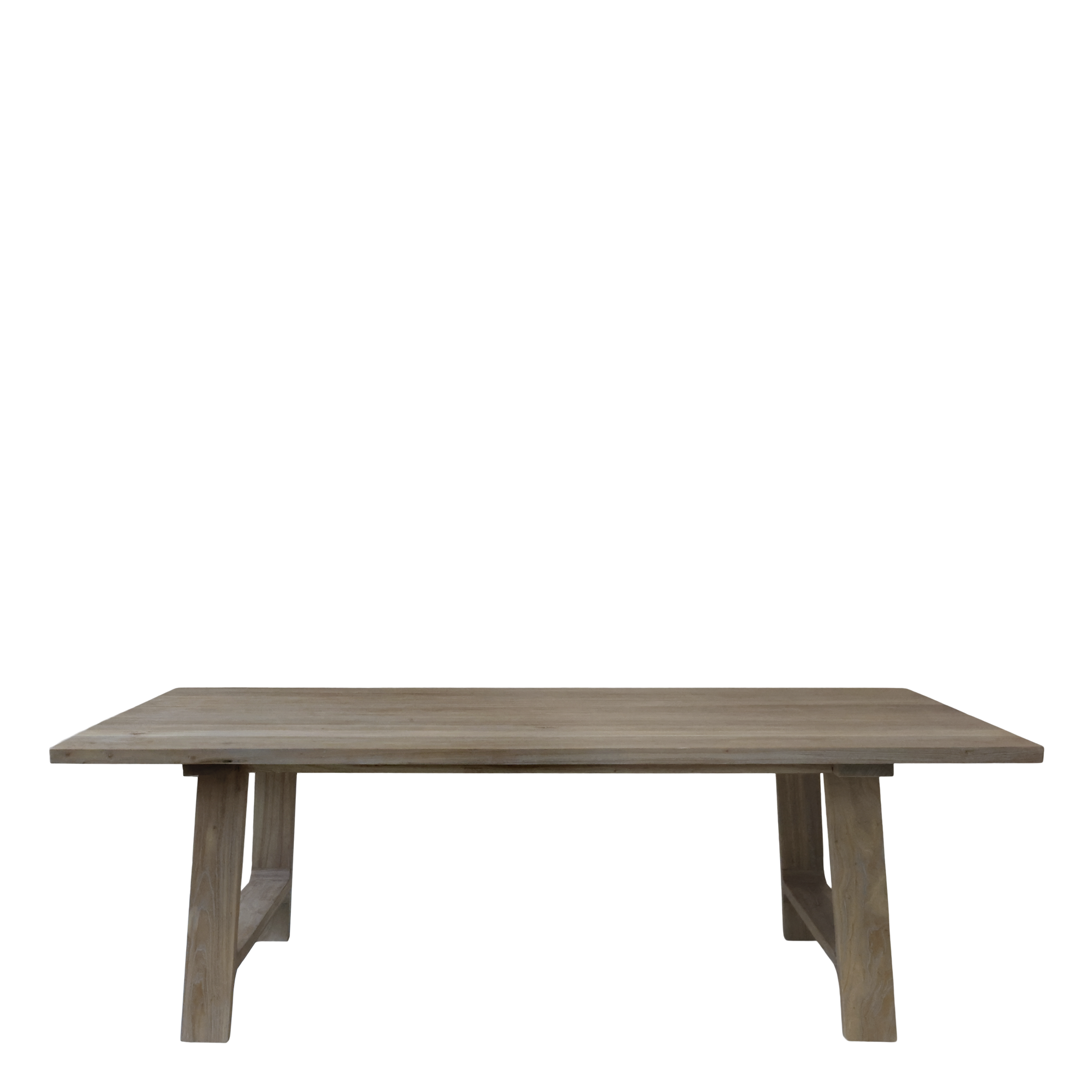 Recycled wood dining table - H77/L200/B110 cm - Natural - 2