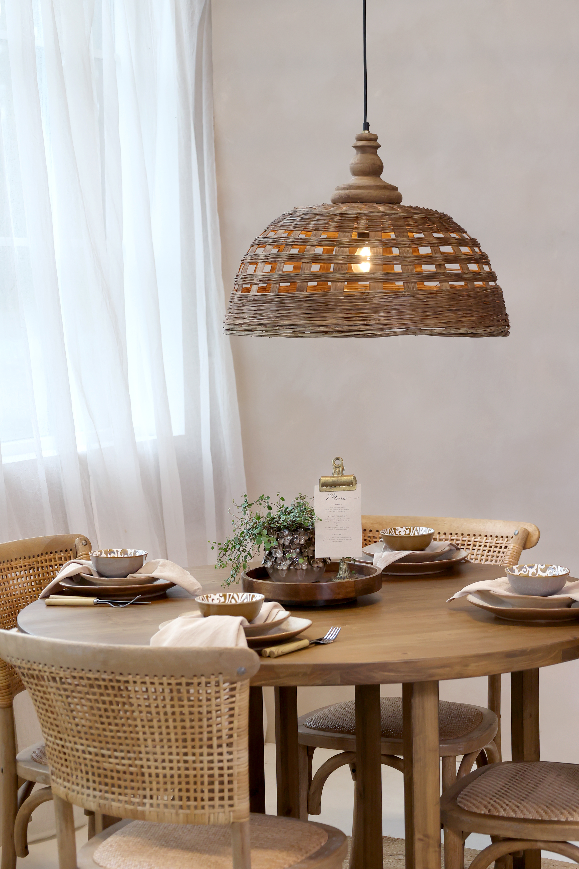 Matbord - H78/Ø120 cm - Natur - 4