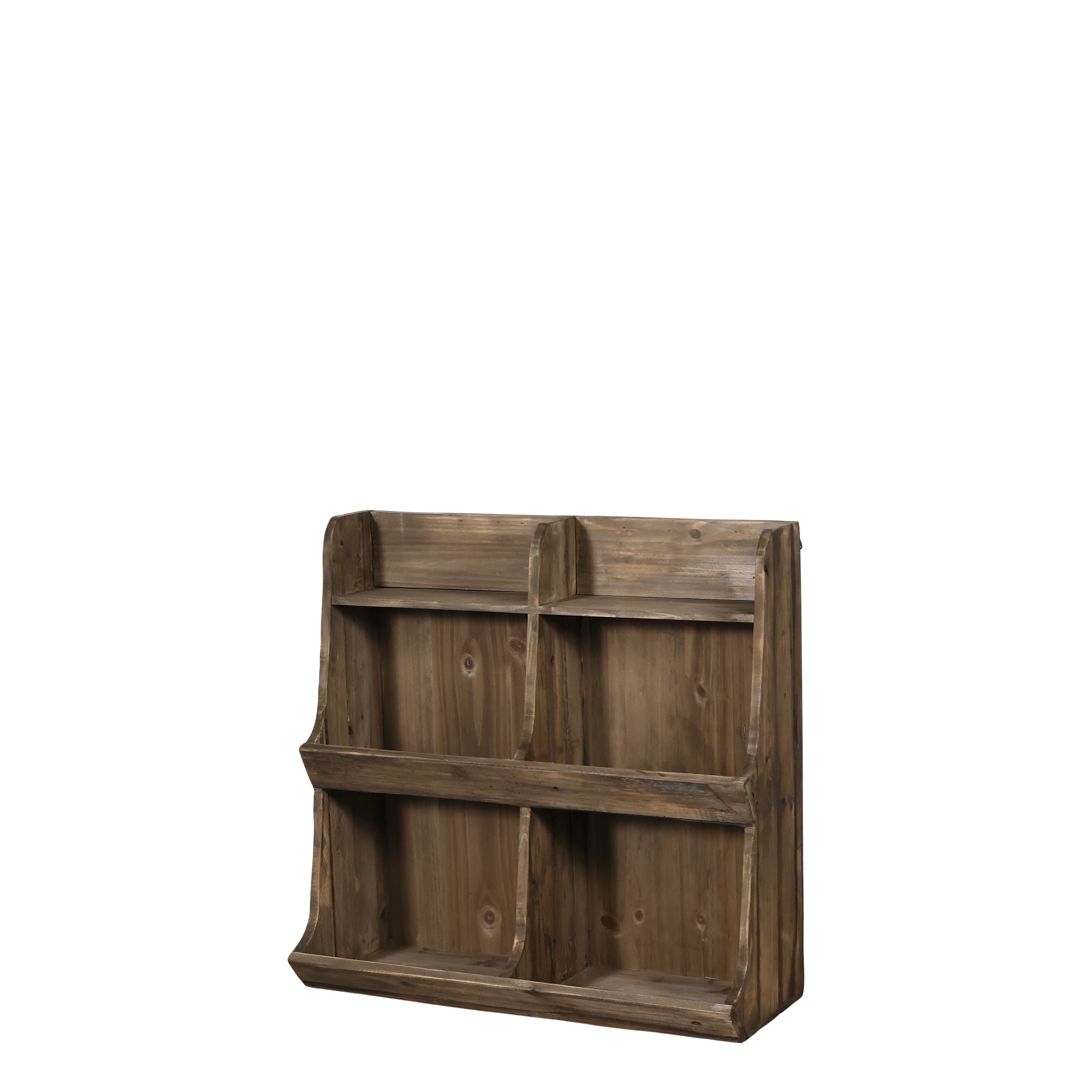 Bookcase with 6 compartments - H61,5/L63/B25,5 cm - Natural - 2