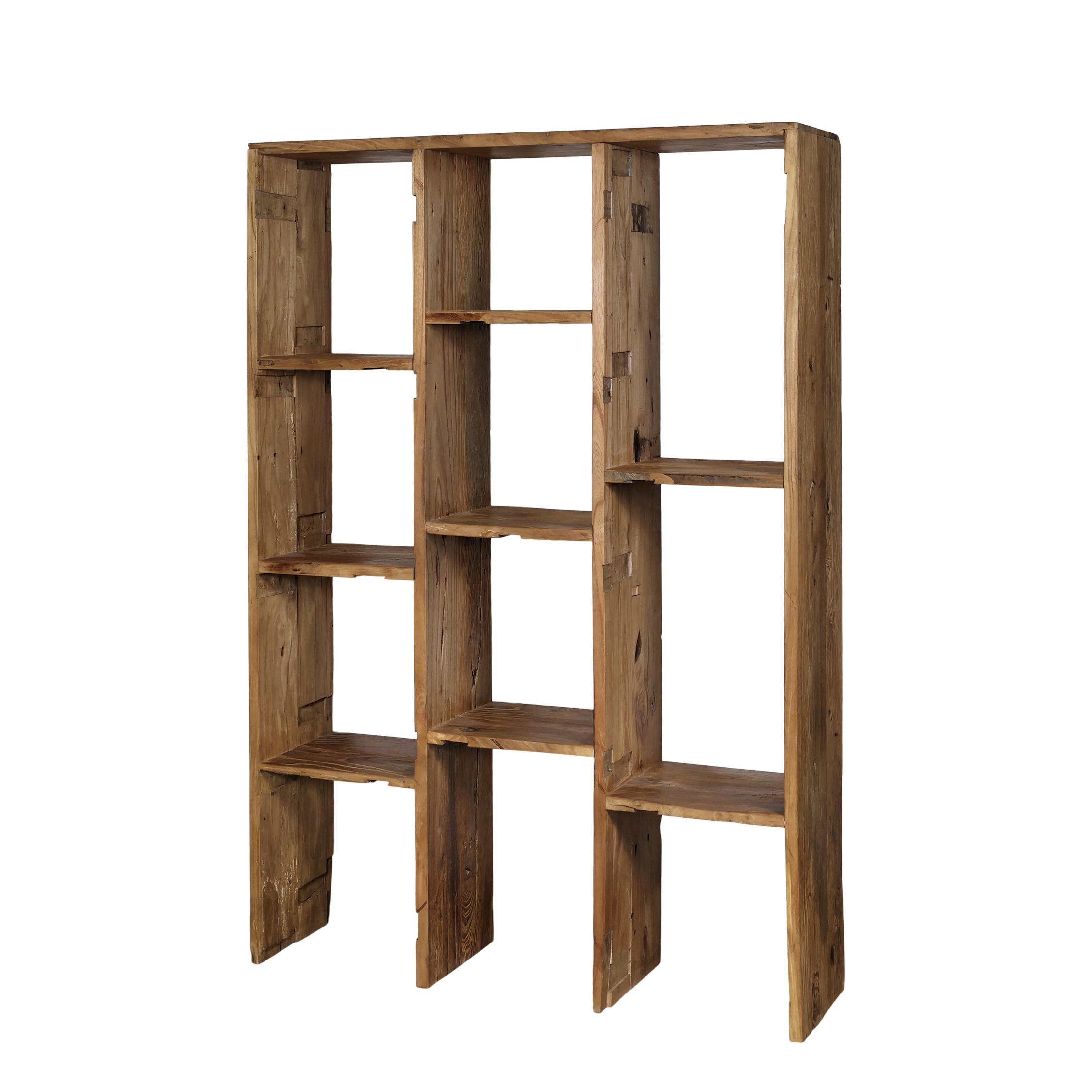 Bookcase with 8 shelves - H165/L100/W30 cm - Natural - 2