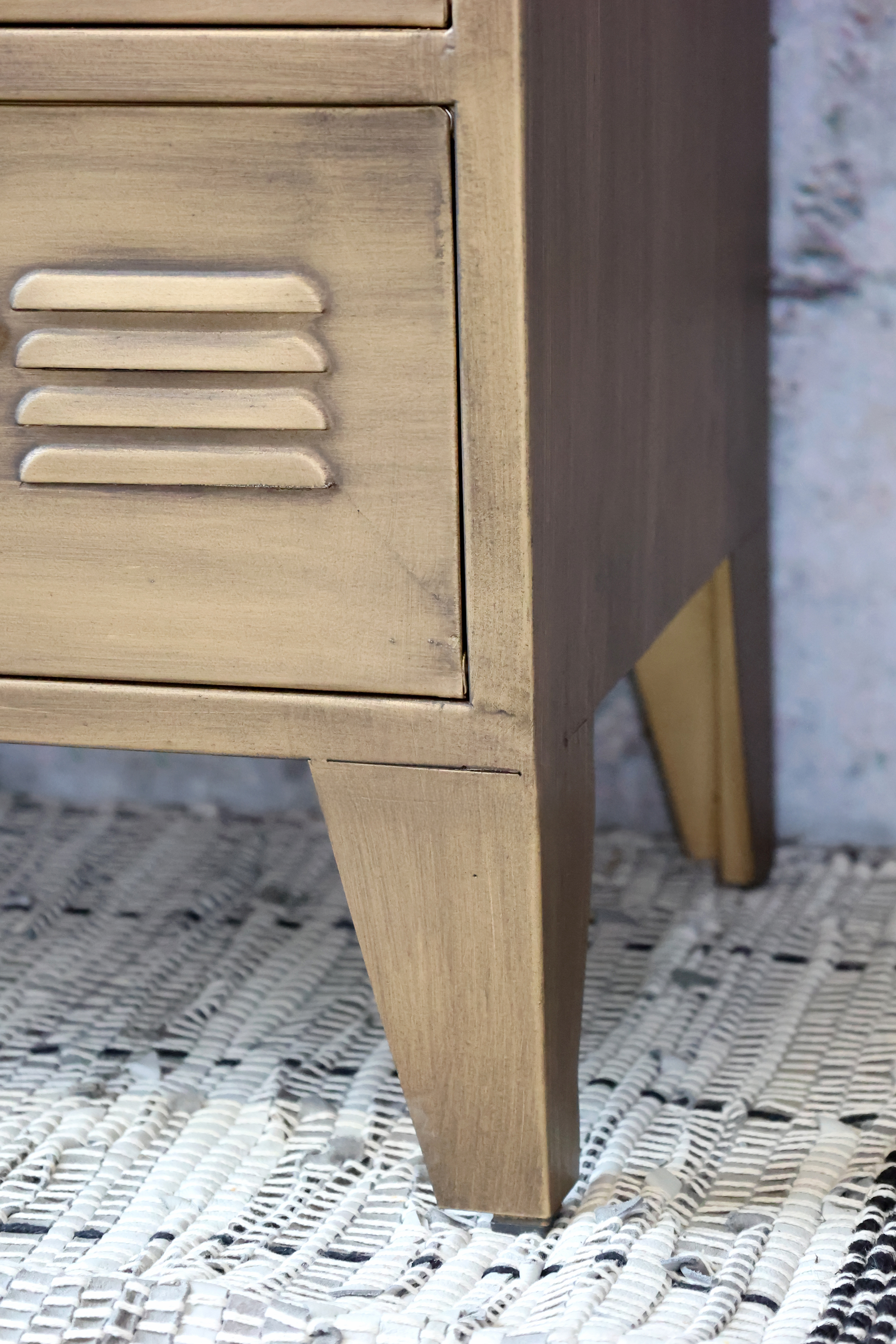 Chest of drawers with 6 drawers - H77,5/L70/B34 cm - Antique Brass - 6