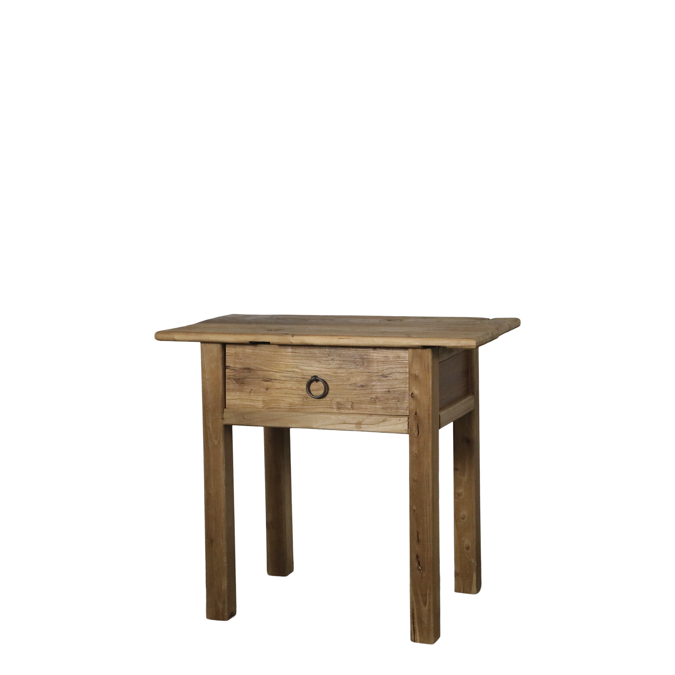 Side table with drawer - H64/L70/W38 cm - Natural - 2
