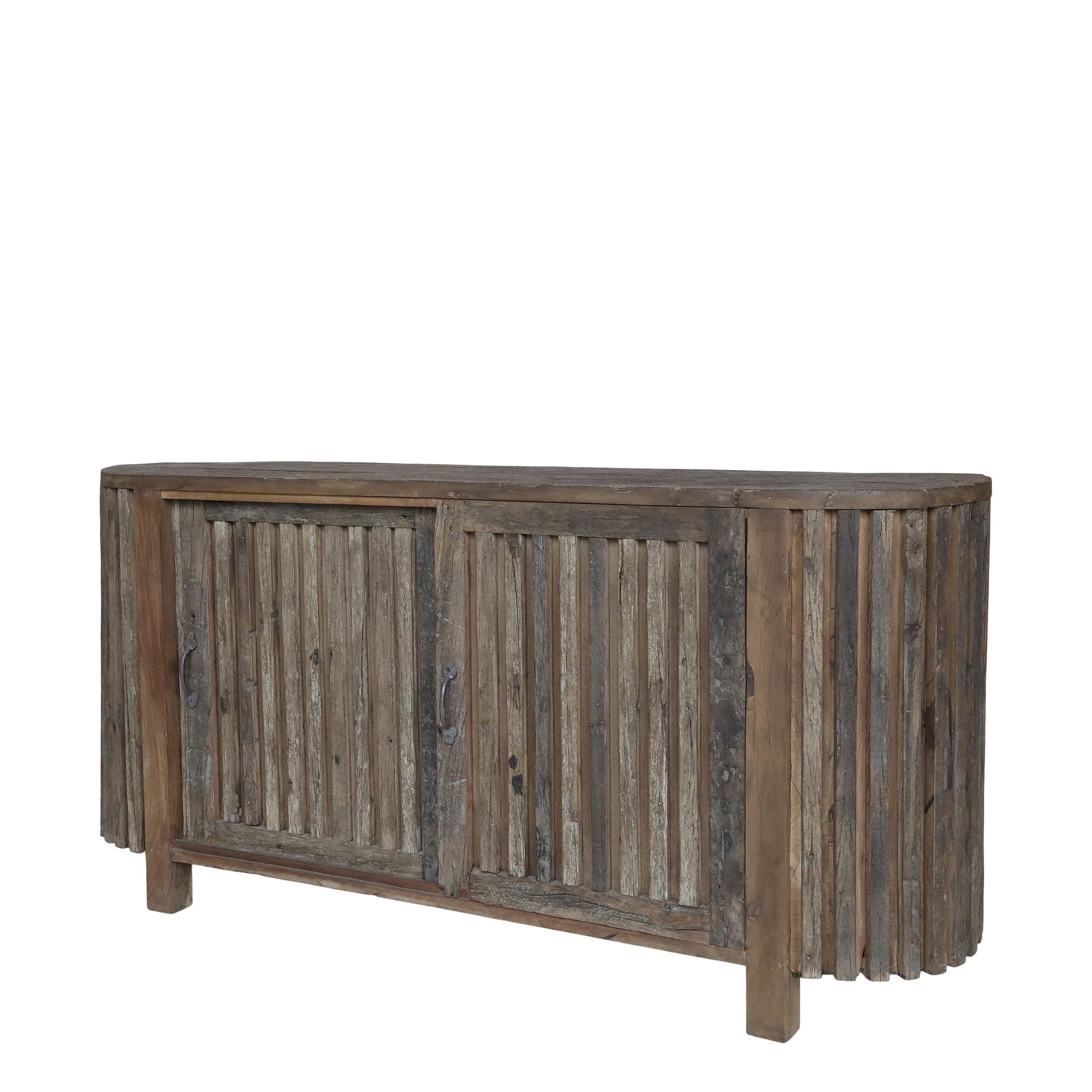 Grimaud sideboard - tracks and sliding doors - H77/L152/B44 cm - Natural - 2