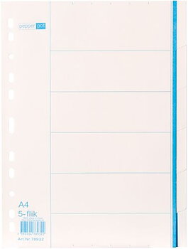 Register blank A4 5-flik