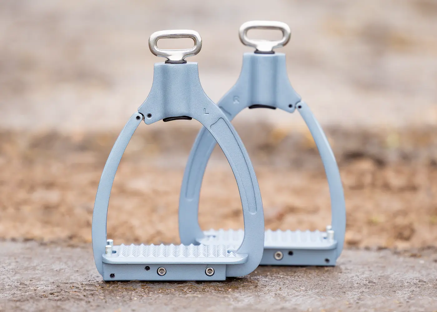 Edix® safety stirrups 360°, silver - 9