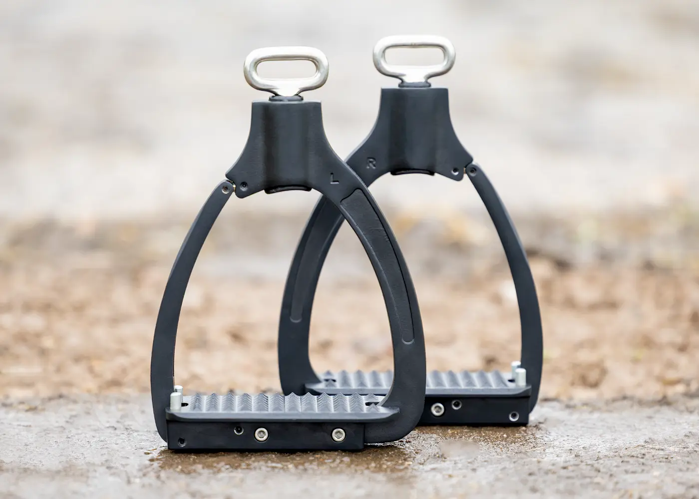 Edix® safety stirrups 360°, silver - 3