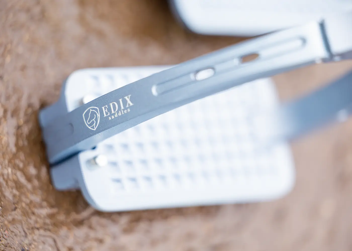 Edix® safety stirrups 360°, silver - 5