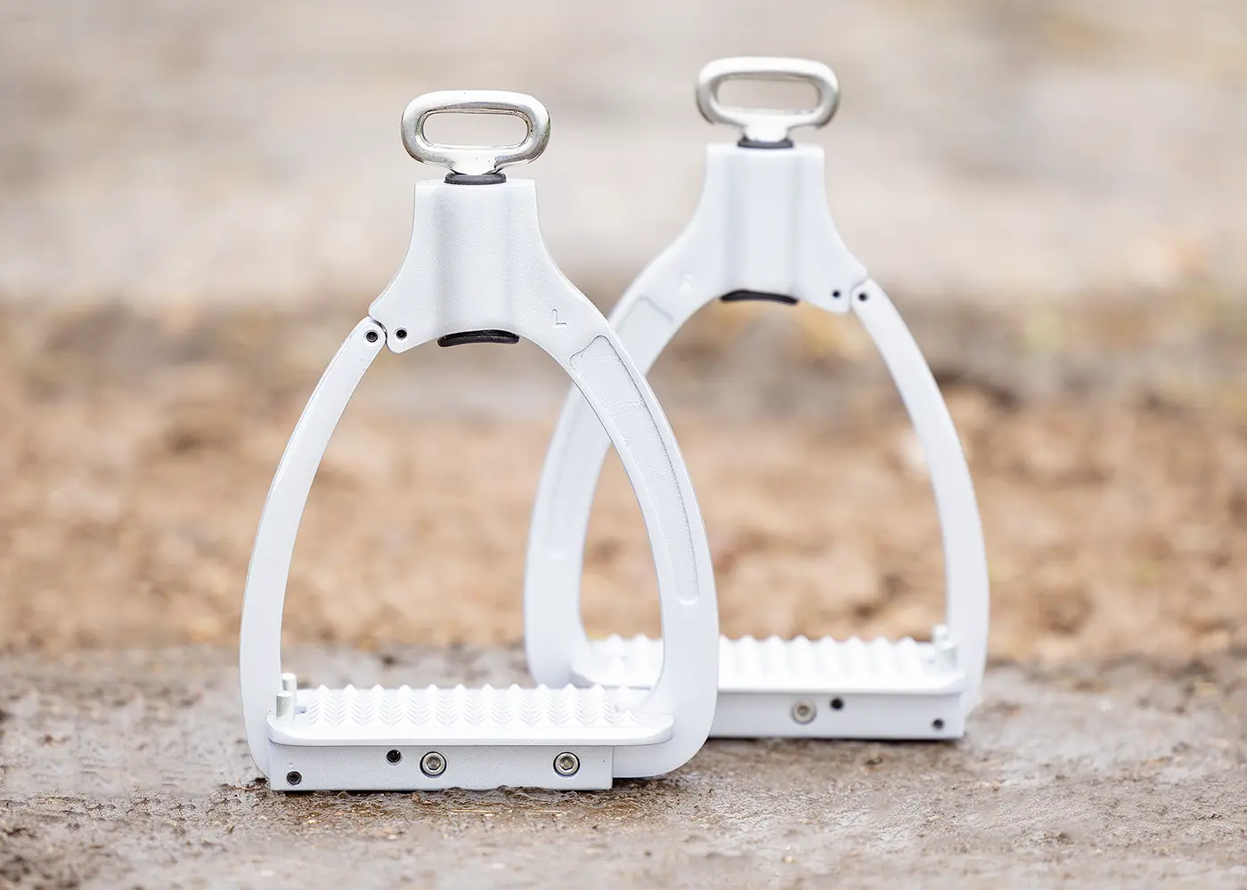 Edix® safety stirrups 360°, silver - 7