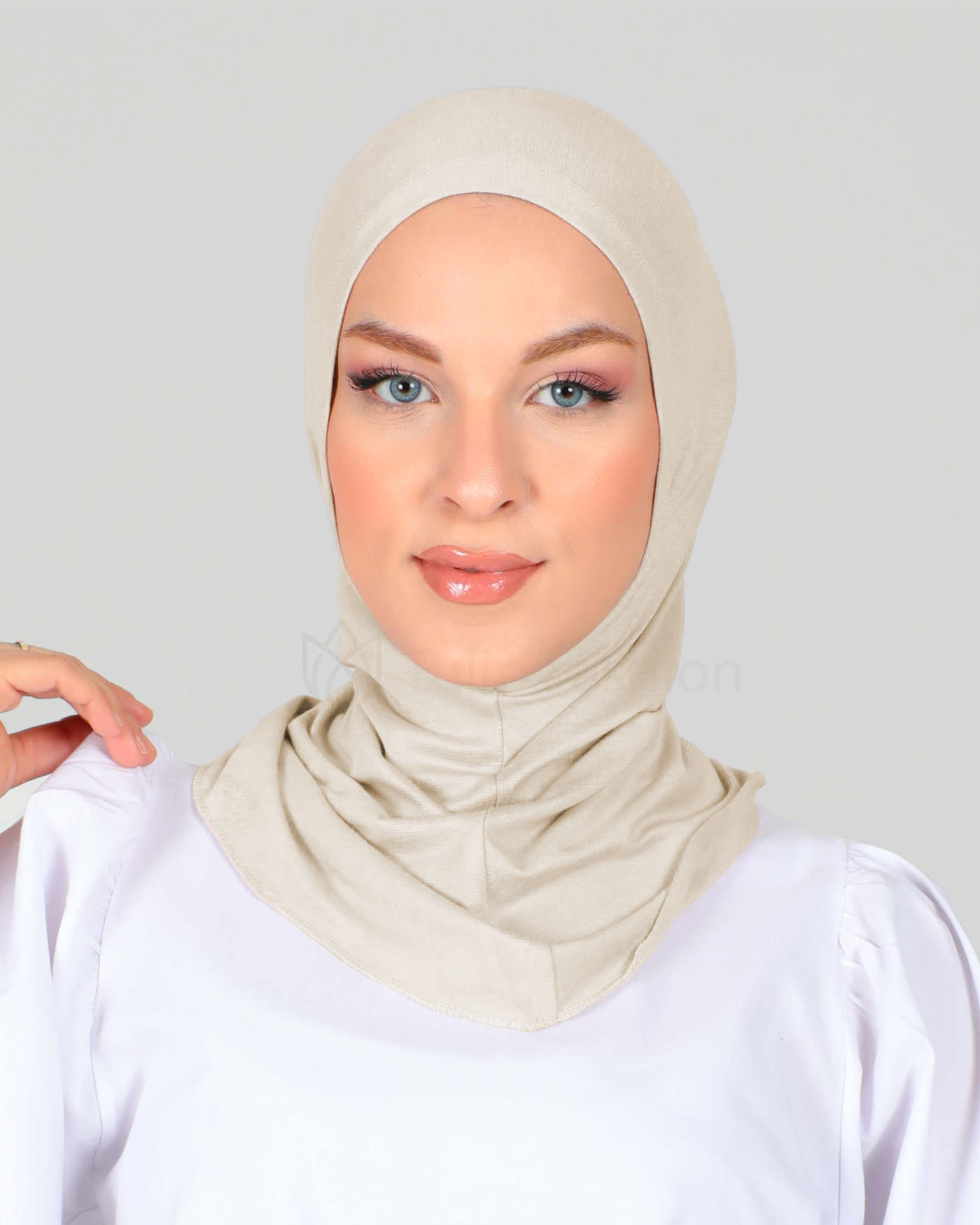 Hijab - Stretch Jersey One Piece - Cream