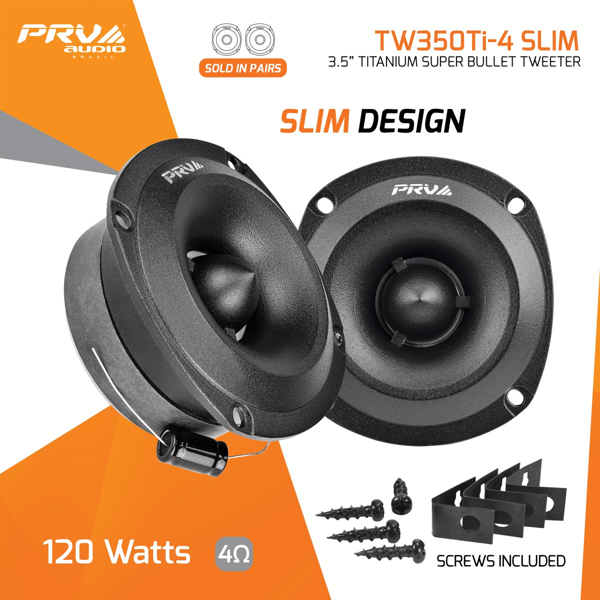 PRV Audio TW350Ti-4 SLIM (par) - 2