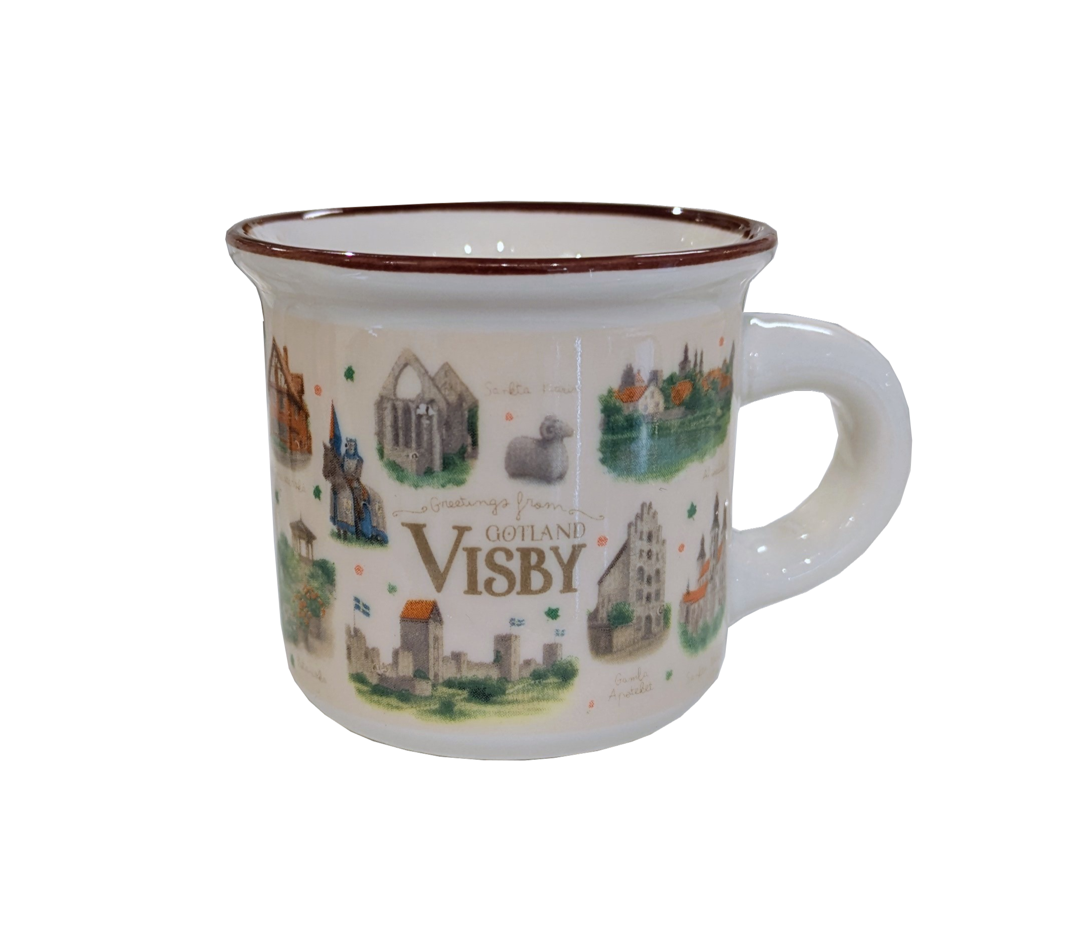 Mugg Visby/Gotland Greetings Liten 12st/frp